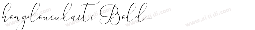 hongdoucukaiti Bold字体转换